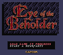 Advanced Dungeons & Dragons - Eye of the Beholder Title Screen